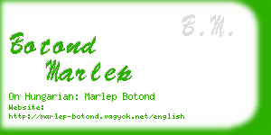 botond marlep business card